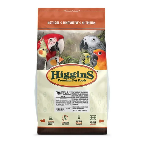 25 Lb Higgins Sunburst Macaw - Food
